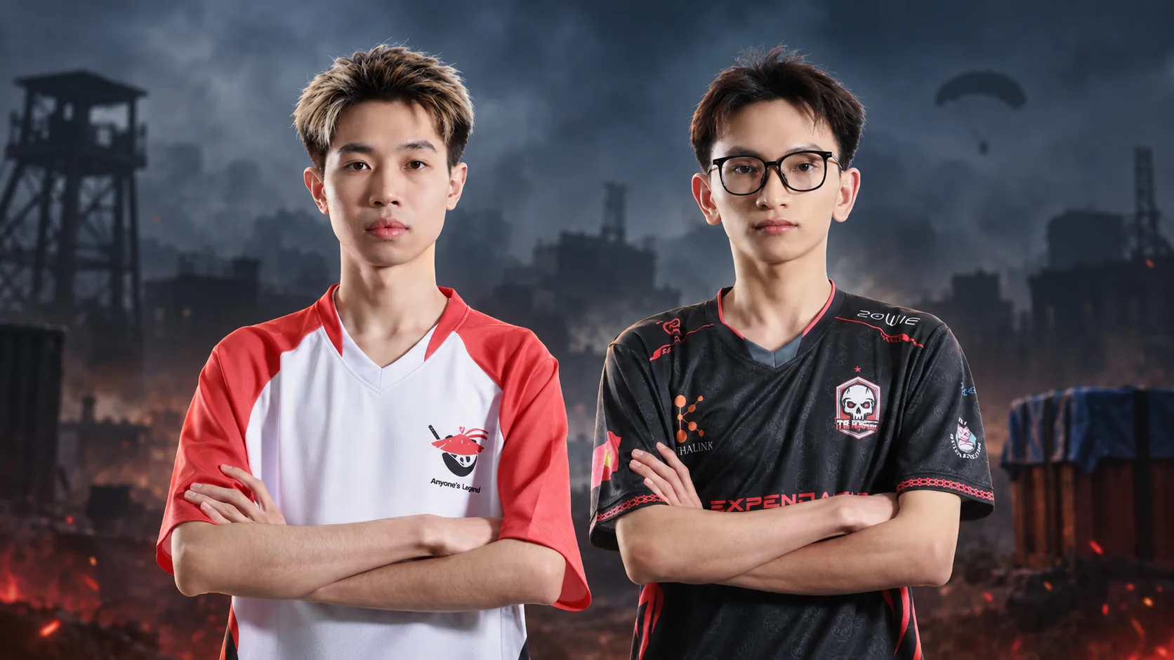 Himass và TanVuu khoanh tay trong bộ ảnh chân dung thi đấu PUBG