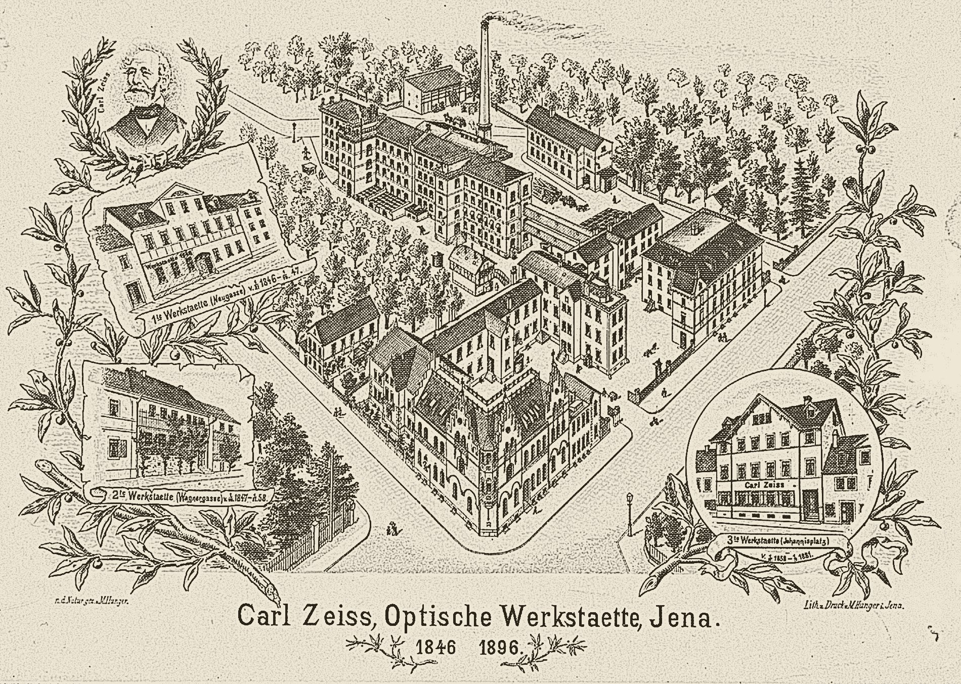 Tranh in xưởng Carl Zeiss ở Jena năm 1896