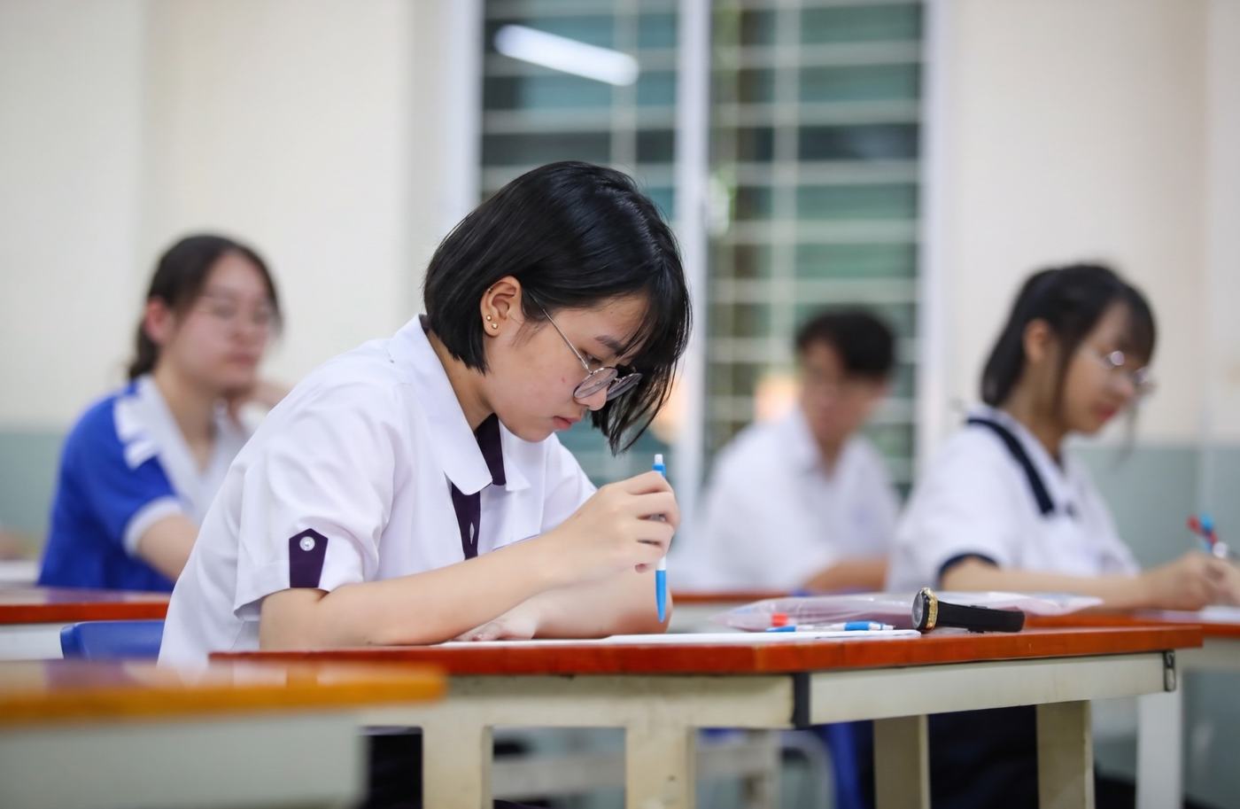 Thí sinh làm bài thi tốt nghiệp THPT. Ảnh minh họa.