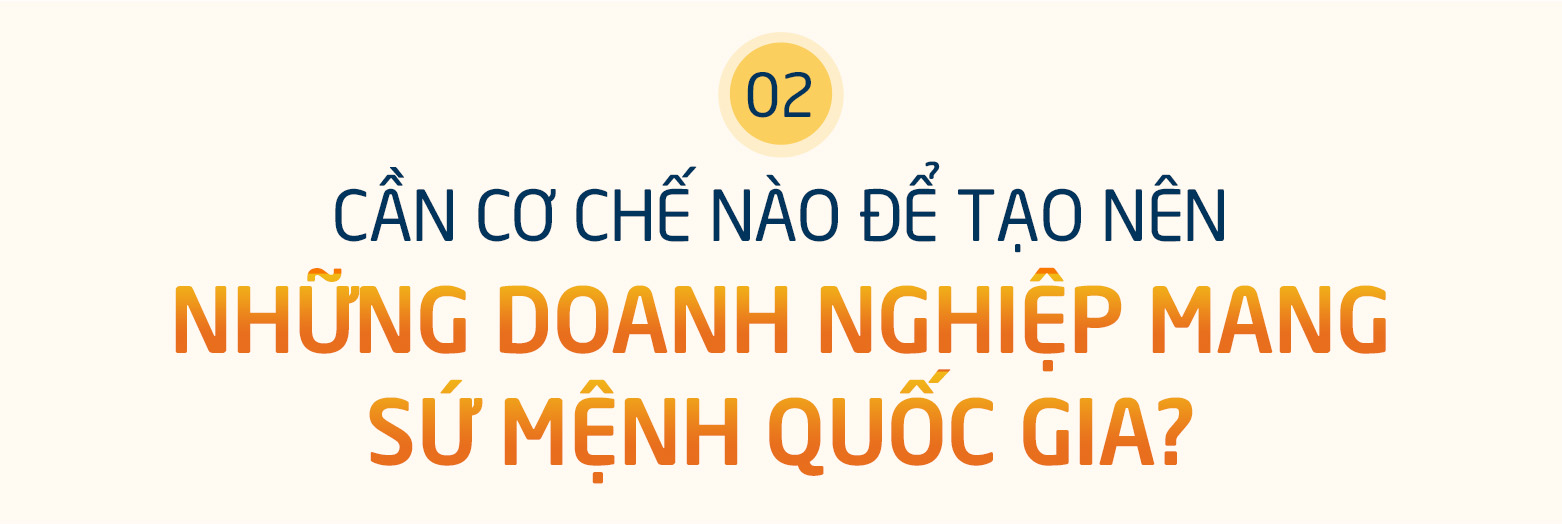 Cần cơ chế nào để tạo nên những doanh nghiệp mang sứ mệnh quốc gia