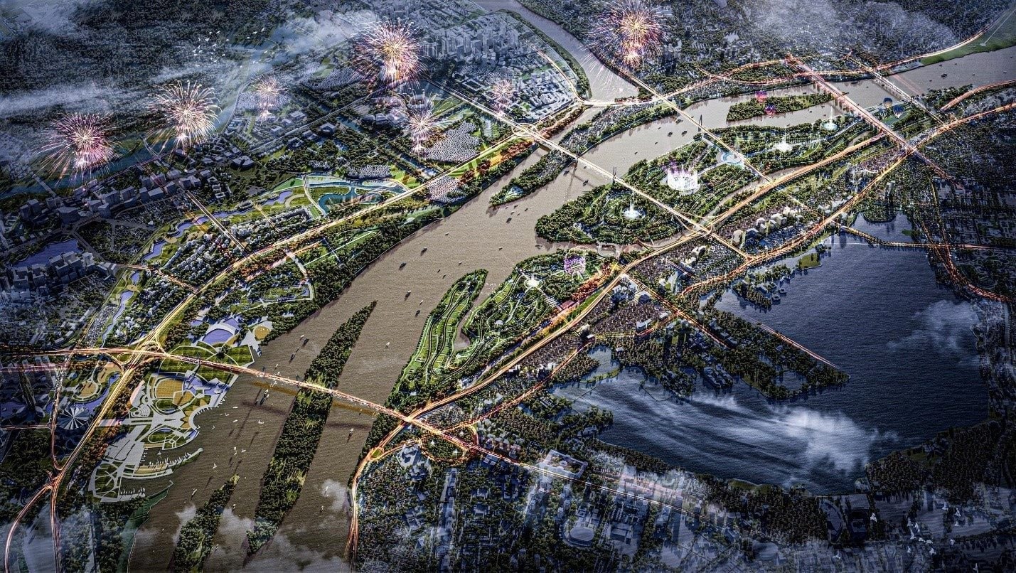 C&ocirc;ng vi&ecirc;n ven s&ocirc;ng Hồng