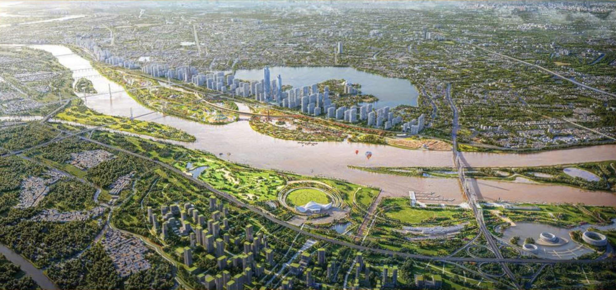 Đại lộ cảnh quan s&ocirc;ng Hồng