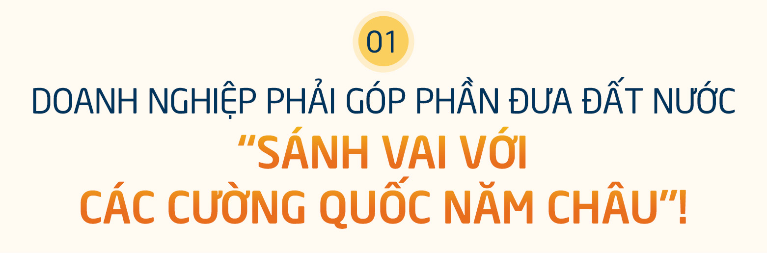 Doanh nghiệp phải góp phần đưa đất nước sánh vai với các cường quốc năm châu