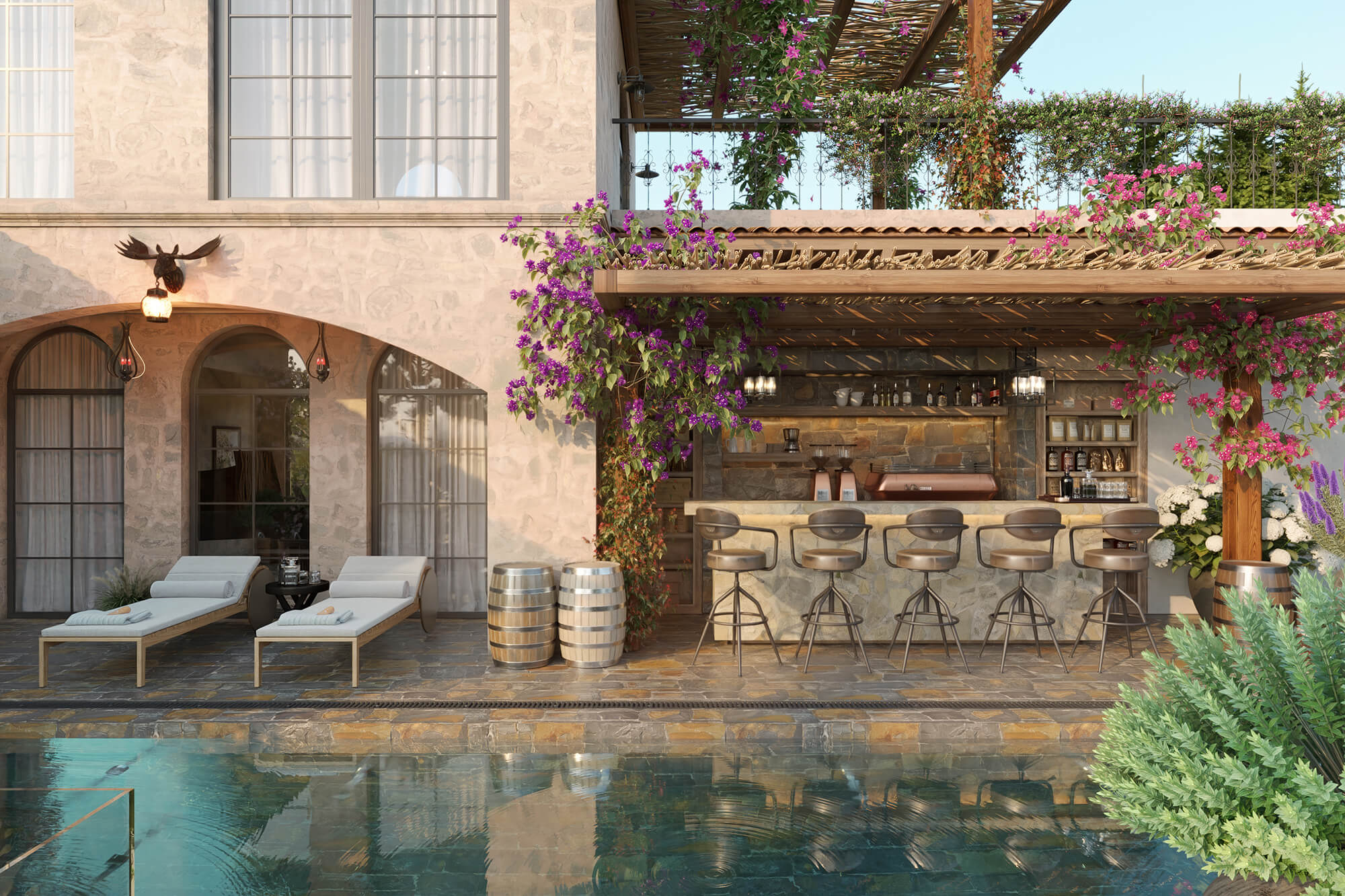 Pool Bar Riviera Mansion