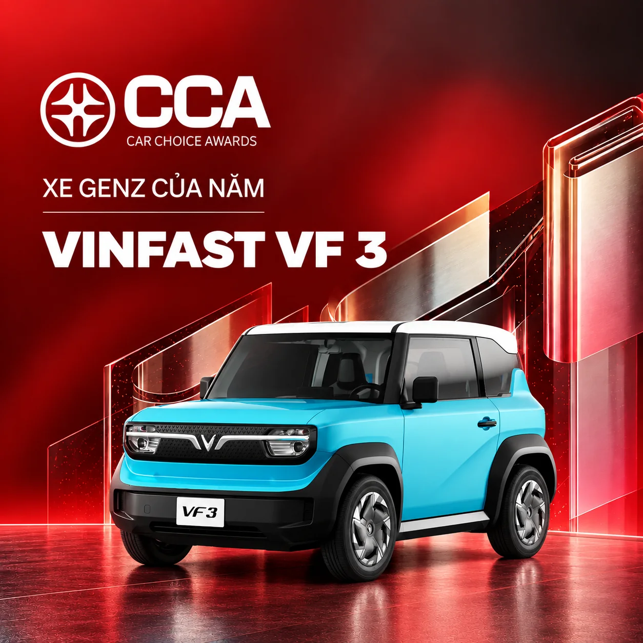 Poster Car Choice Awards 2026 – Xe GenZ của năm: VinFast VF 3