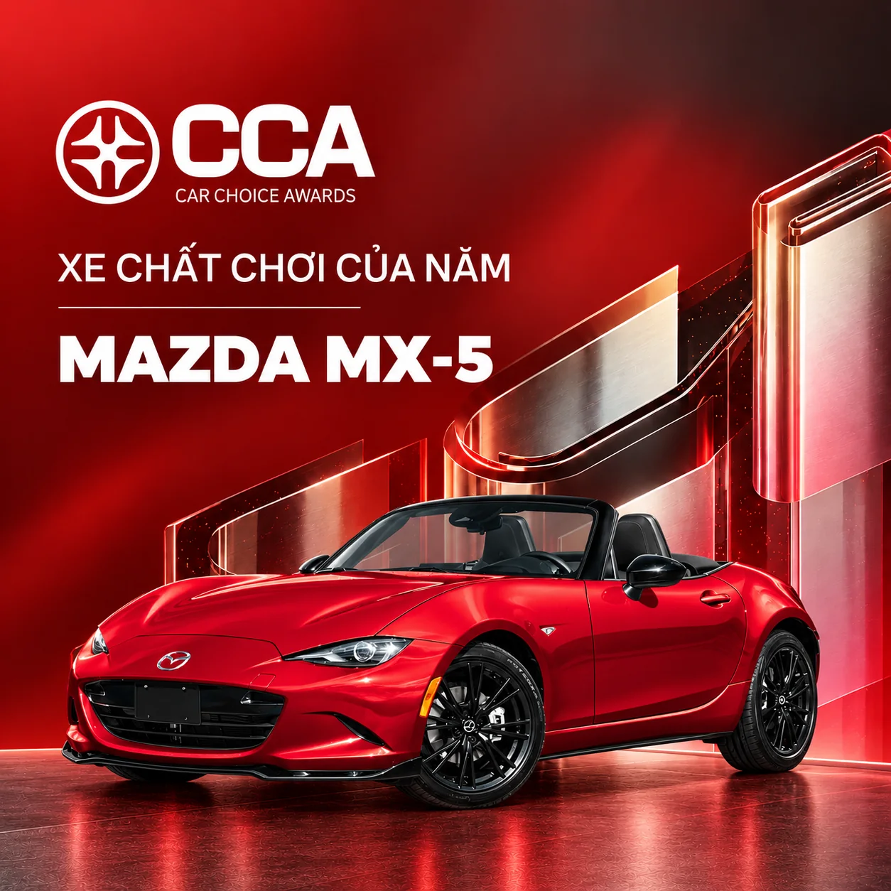 Poster Car Choice Awards 2026 – Xe chất chơi của năm: Mazda MX-5