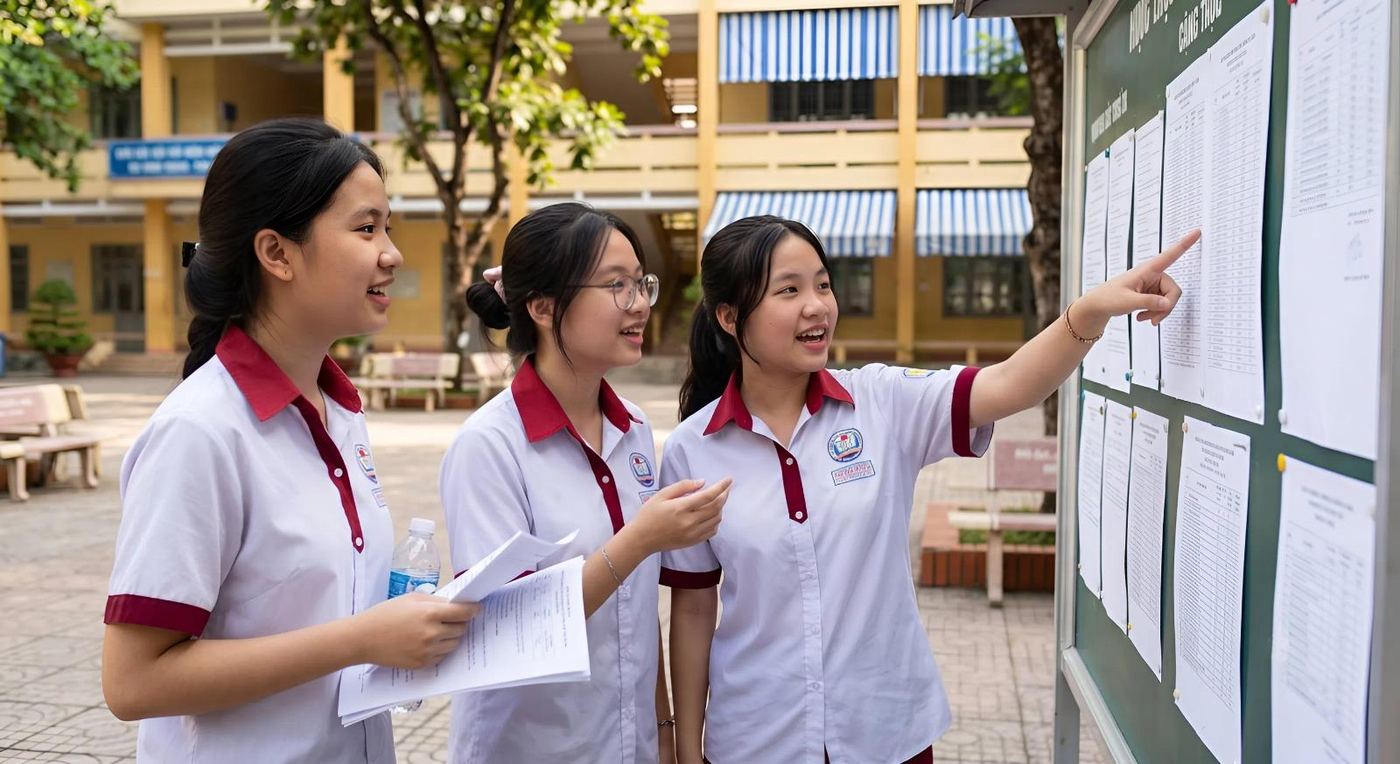 Thí sinh xem thông tin xét tuyển đại học. Ảnh minh họa.